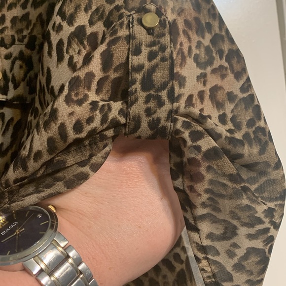 Sheer Leopard Blouse - Picture 11 of 11